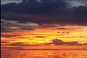 Sunset on the Great Salt Lake